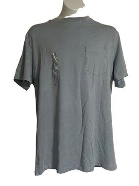 VRST Mens Essential Pocket Tee in Blue Size Small Custom Dyed